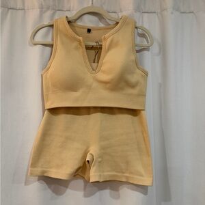 Bo+Tee Ribbed Two-Piece Set